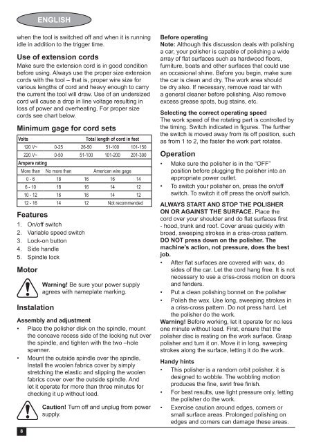 BlackandDecker Meule A Polir- Bpgp1518 - Type 1 - Instruction Manual (Turque)