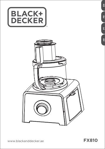 BlackandDecker Robot De Cuisine- Fx810 - Type 1 - Instruction Manual (Anglaise - Arabe)