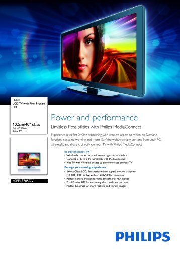 Philips LCD TV - Leaflet - AEN