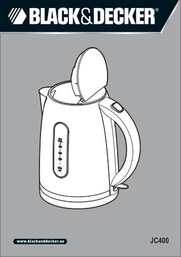 BlackandDecker Bouilloire- Jc400 - Type 1 - Instruction Manual (Anglaise - Arabe)