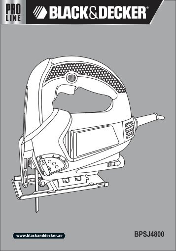 BlackandDecker Scie Sauteuse- Bpsj4800 - Type 1 - Instruction Manual (Anglaise - Arabe)