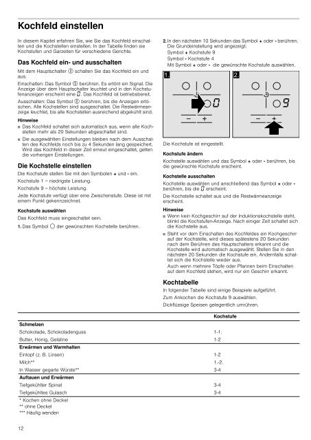 Bosch Table induction Bosch PIM611B18E - notice