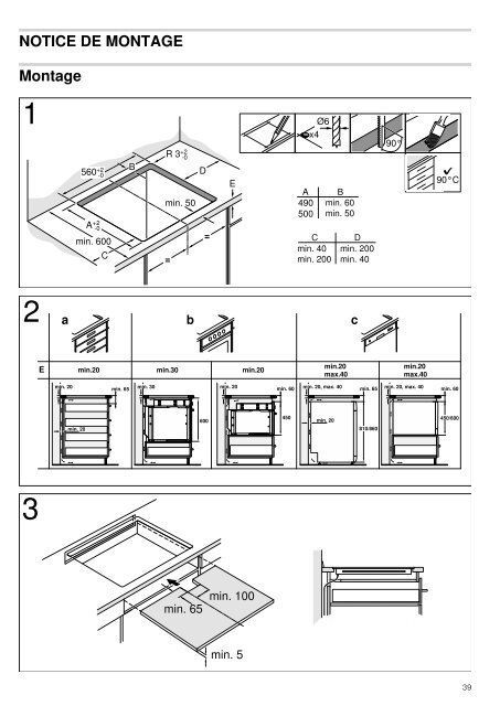 Bosch Table induction Bosch PIM611B18E - notice