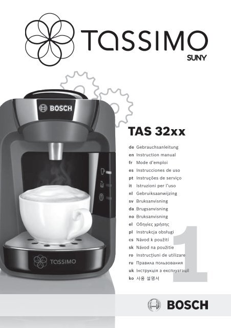 Bosch tassimo 2025 suny tas3702