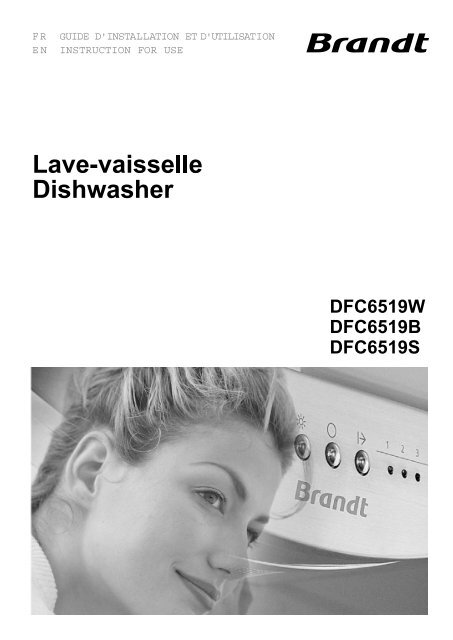 Brandt Mini lave vaisselle Brandt DFC6519W BLC - notice