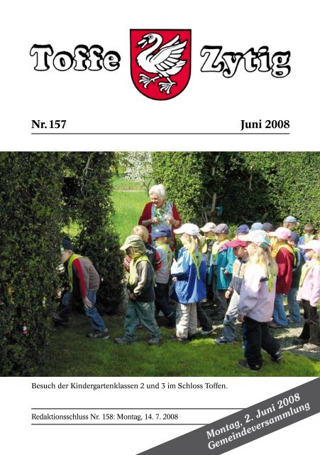 Nr. 157 Juni 2008 - Toffe Zytig