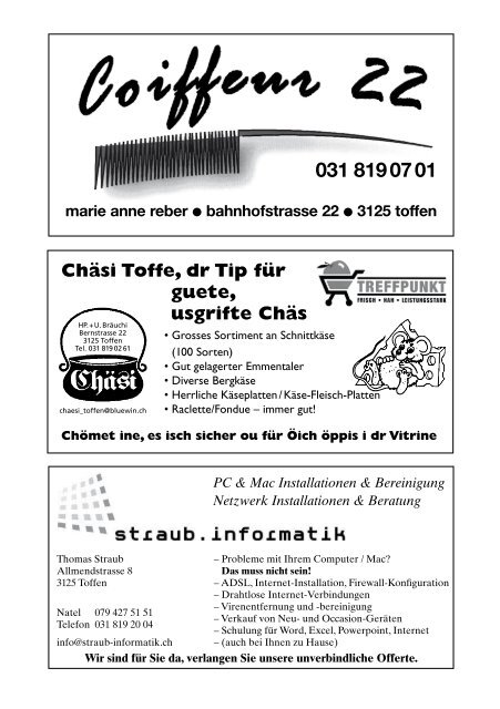 Nr. 157 Juni 2008 - Toffe Zytig