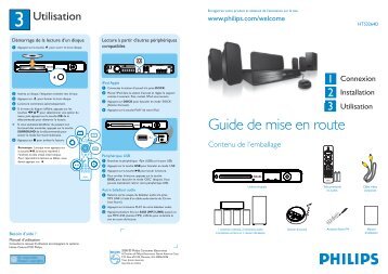 Philips DVD home theater system - Quick start guide - CFR