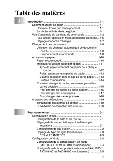 Brother FAX-1840C - Guide utilisateur