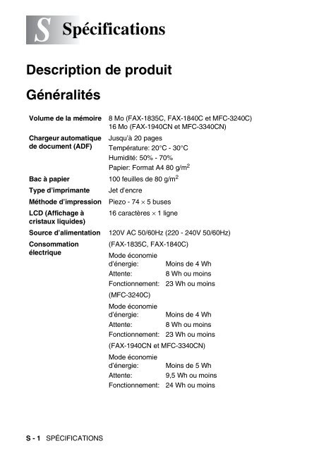 Brother FAX-1840C - Guide utilisateur