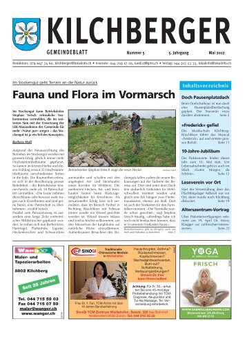 Kilchberger Gemeindeblatt Mai 2012 - Gemeinde Kilchberg