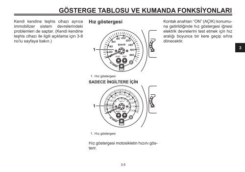 Yamaha XMAX400 - 2015 - Manuale d'Istruzioni T&uuml;rk&ccedil;e