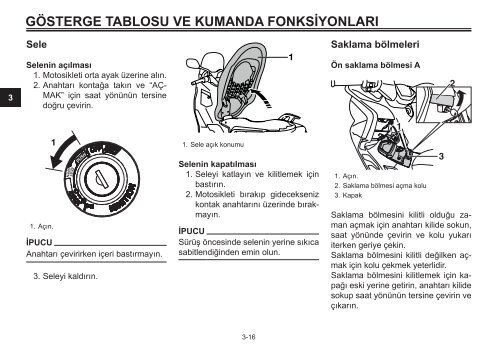 Yamaha XMAX400 - 2015 - Manuale d'Istruzioni T&uuml;rk&ccedil;e