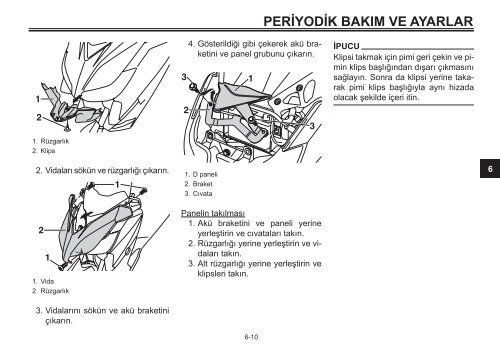 Yamaha XMAX400 - 2015 - Manuale d'Istruzioni T&uuml;rk&ccedil;e