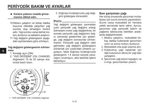 Yamaha XMAX400 - 2015 - Manuale d'Istruzioni T&uuml;rk&ccedil;e