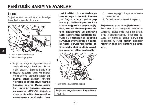 Yamaha XMAX400 - 2015 - Manuale d'Istruzioni T&uuml;rk&ccedil;e