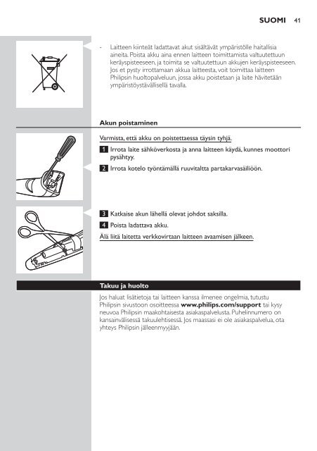 Philips Norelco Beardtrimmer 3100 Beard trimmer, Series 3000 - User manual - FIN