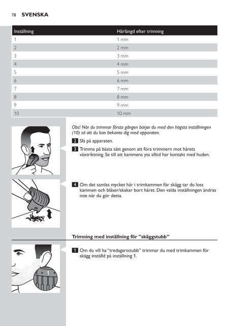 Philips Norelco Beardtrimmer 3100 Beard trimmer, Series 3000 - User manual - FIN