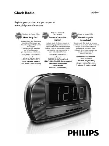 Philips Clock Radio - User manual - FRA