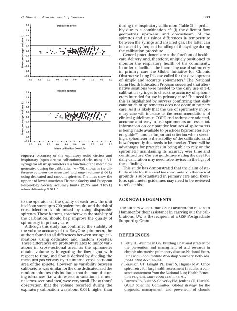 Stability of the EasyOne ultrasonic spirometer for use in general ...