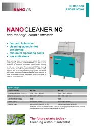 cleaning agent is not consumed - NANOVIS