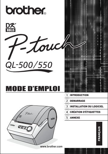 Brother QL-550 - Guide de l'utilisateur pour QL-550