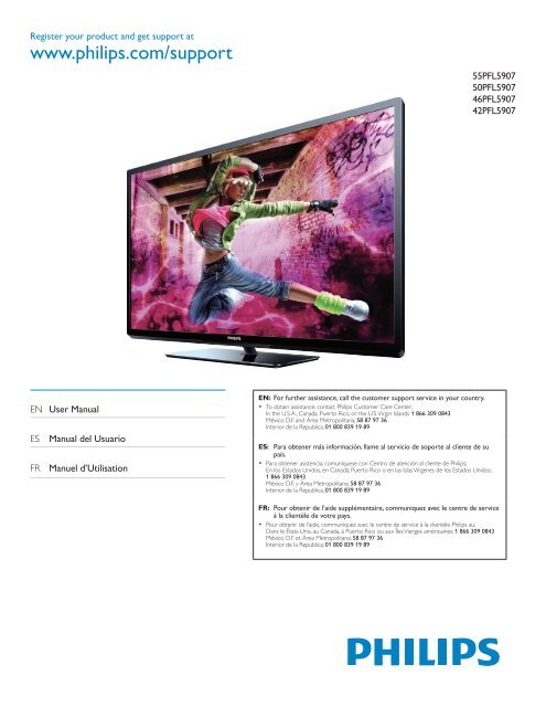 Philips 5000 series LED-LCD TV - User manual - CFR