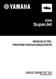 Yamaha Superjet - 2008 - Manuale d'Istruzioni Italiano