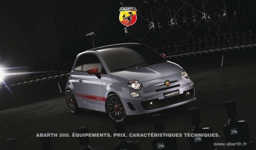 ABARTH 500. ÉQUIPEMENTS. PRIX. CARACTÉRISTIQUES ...