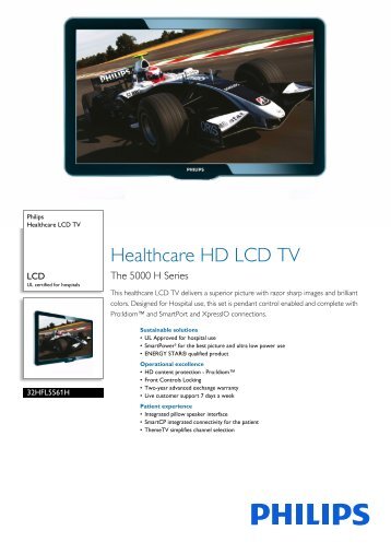 Philips Healthcare LCD TV - Leaflet - AEN