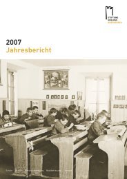 Jahresbericht 2007 - Stiftung Schloss Regensberg