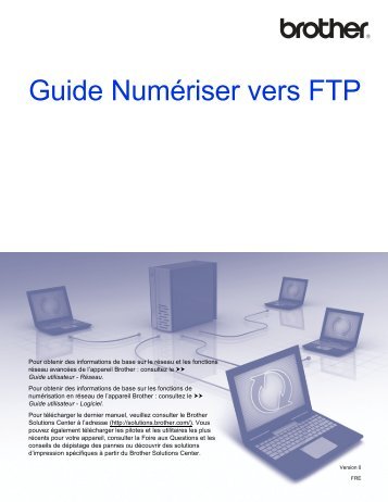 Brother DCP-8110DN - Guide NumÃ©riser vers FTP