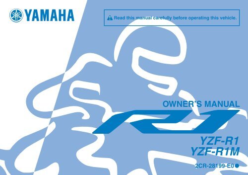 Yamaha YZF-R1 - 2015 - Manuale d'Istruzioni English