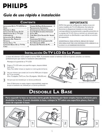 Philips Flat TV - Hook Up Guide - LSP