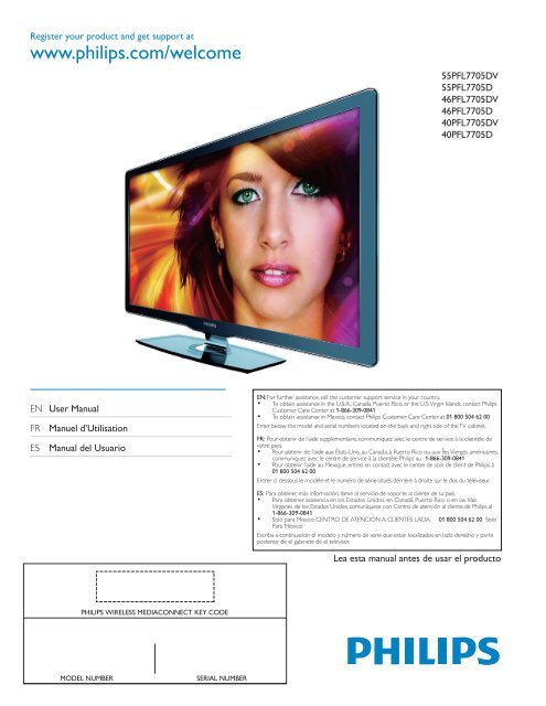 Philips LCD TV - User manual - CFR