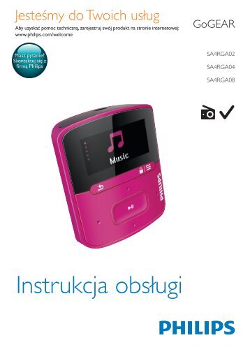 Philips GoGEAR MP3 player - User manual - POL