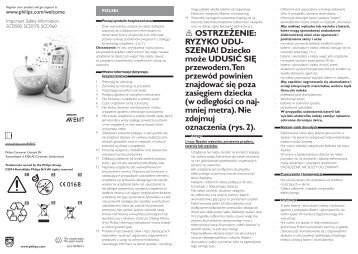 Philips Avent DECT Baby Monitor - Important Information Manual - SLK