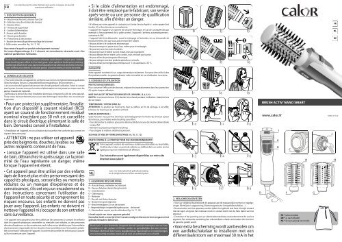 Calor Brosse soufflante Calor CF9420CO - notice