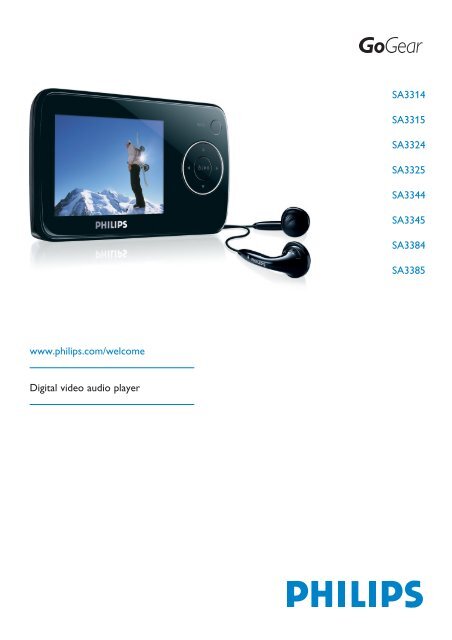 Philips GoGEAR Flash audio video player - User manual - ENG