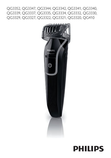Philips Norelco Multigroom 3100 All in one 5-in-1 Grooming Kit - Quick  start guide - English -
