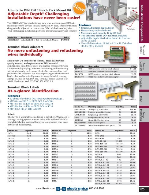 BB ELECTRONICS CATALOG (2010)