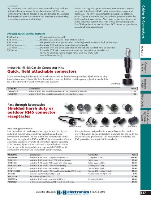 BB ELECTRONICS CATALOG (2010)