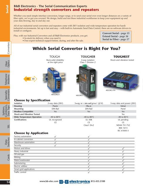 BB ELECTRONICS CATALOG (2010)