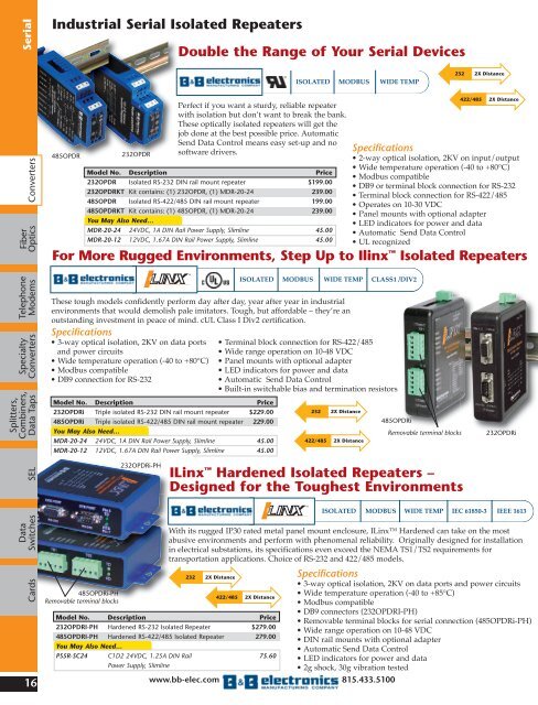 BB ELECTRONICS CATALOG (2010)