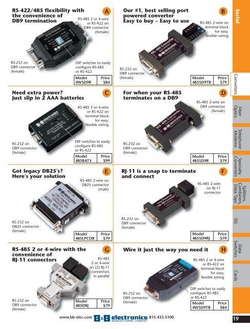 BB ELECTRONICS CATALOG (2010)