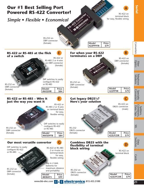 BB ELECTRONICS CATALOG (2010)