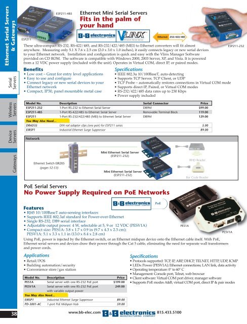 BB ELECTRONICS CATALOG (2010)