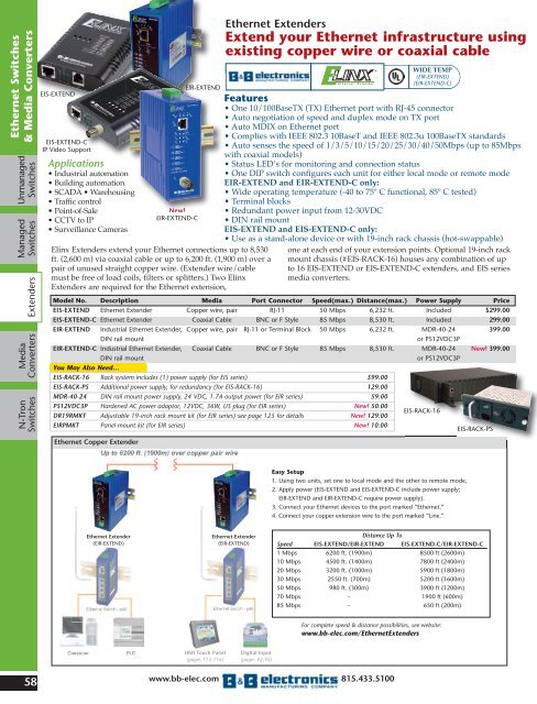 BB ELECTRONICS CATALOG (2010)