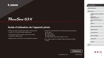 Canon Appareil photo Compact Canon Powershot G3X - notice