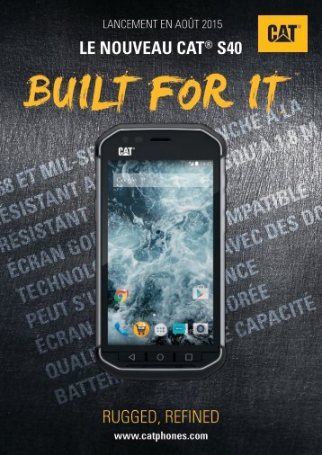 Caterpillar Smartphone Caterpillar Cat S40 Double Sim - fiche produit